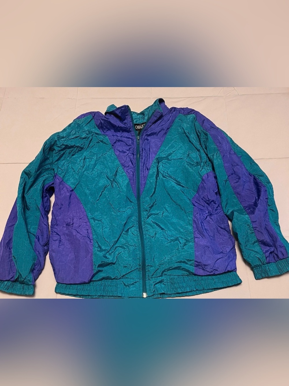 Vintage 90s Cabazon Colorblock
Windbreaker Jacket Size Small
Retro